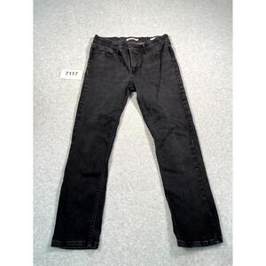 Levi's 525 Jeans Womens 12 Black Denim Cotton Stretch Perfect Waist Straight+